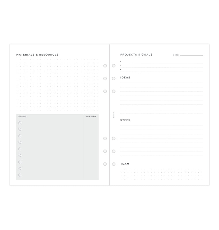 Projects & Goals Tracker A5