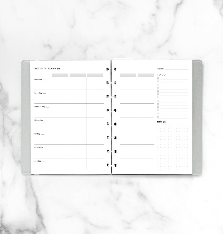 Activity Planner Notebook Refill A5