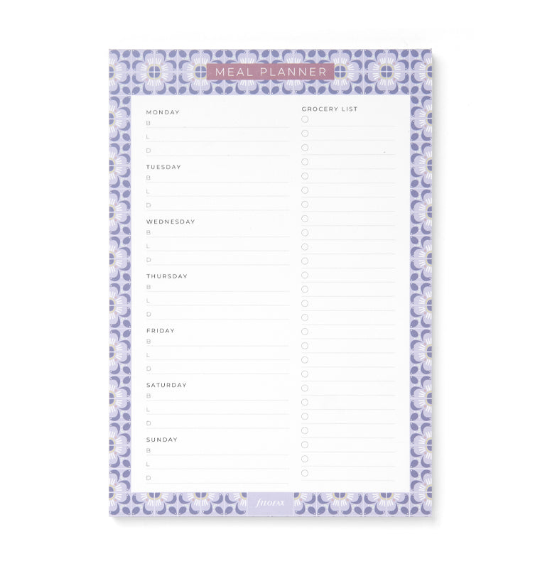 Filofax Mediterranean Meal Planner Notepad with Magnet