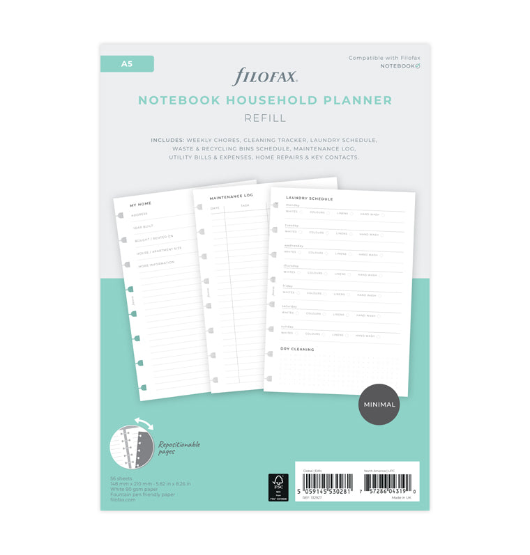 Filofax Notebook Haushalts-Planer - A5