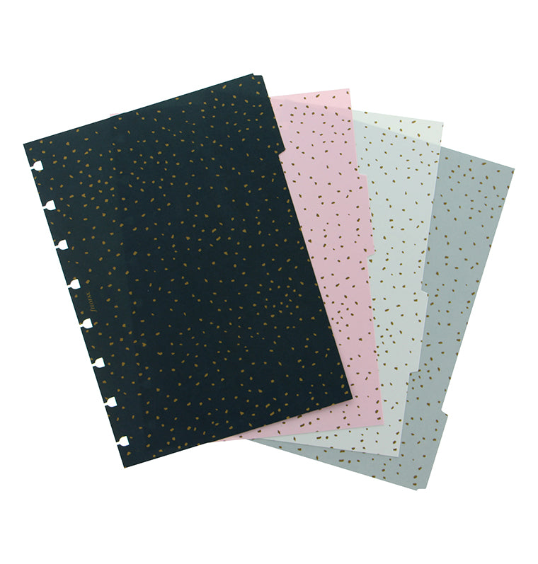 4er Notebook Trennblätter Confetti - A5 
