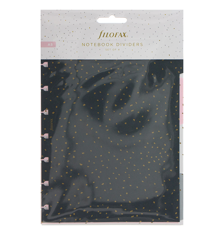 4er Notebook Trennblätter Confetti - A5 