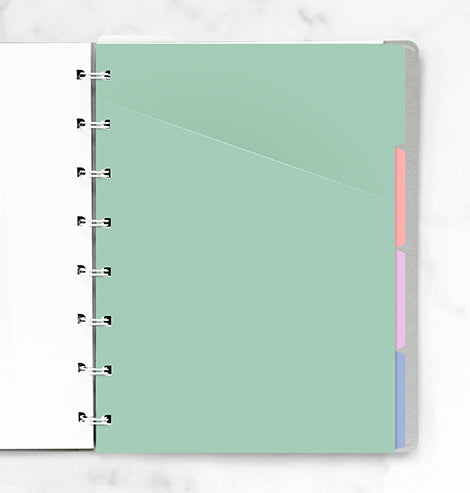 Filofax Notebook pastellfarbenes Register - A5