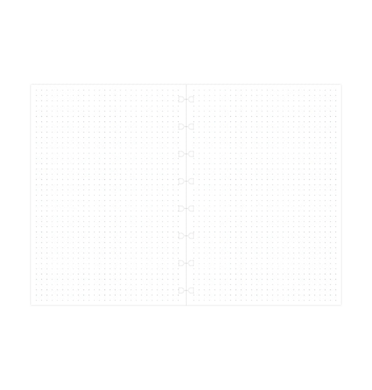 Filofax Notebook punktkarierte Einlage - A5