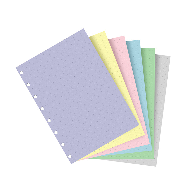 Filofax Notebook A5 Pastel punktkarierte Einlagen