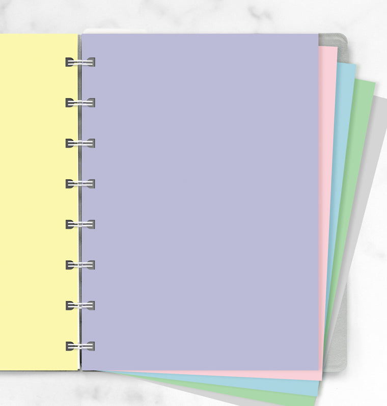 Filofax Notebook A5 Pastel blanko Einlagen