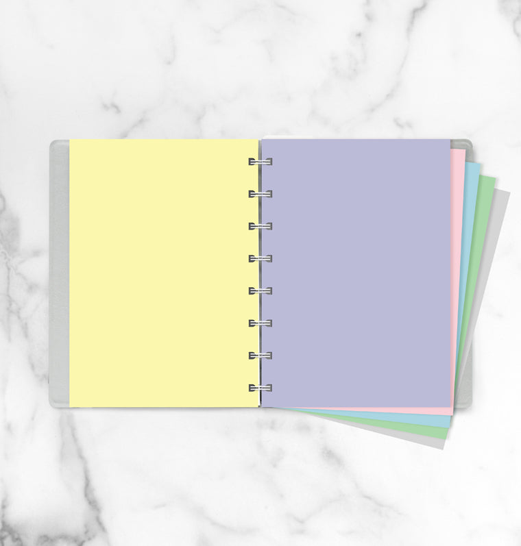 Filofax Notebook A5 Pastel blanko Einlagen