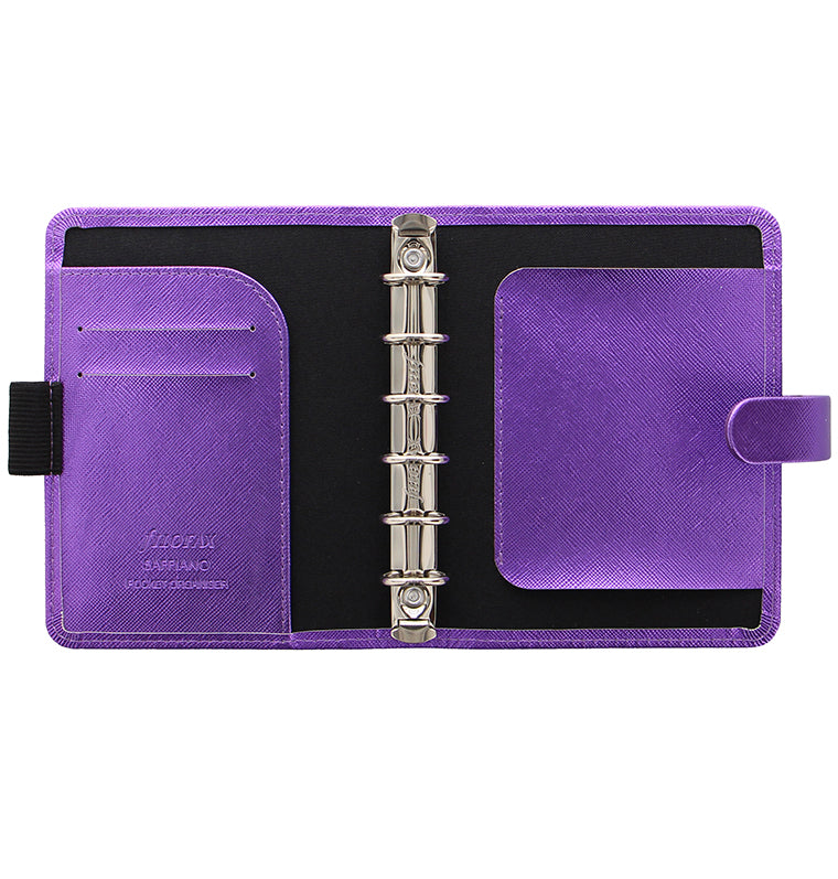 Saffiano Metallic Pocket Organiser