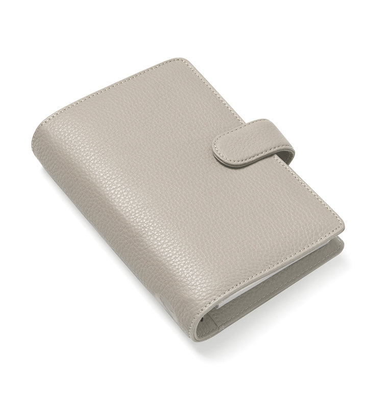 Norfolk Personal Leather Organiser in Taupe Beige