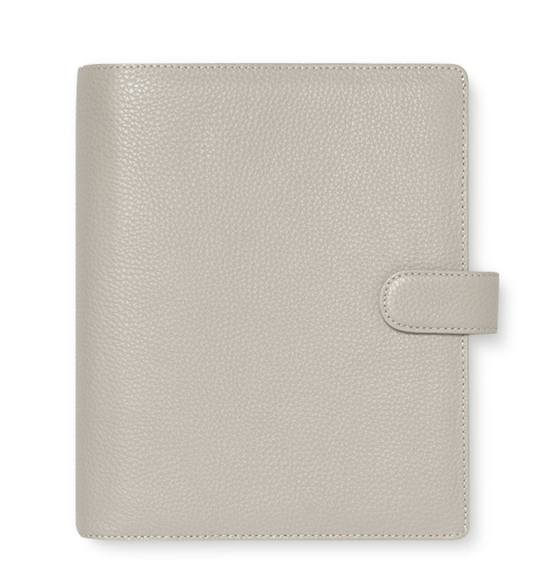 Filofax Norfolk A5 Leather Organiser in Beige Taupe