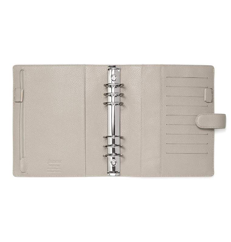 Filofax Norfolk A5 Leather Organiser in Beige Taupe