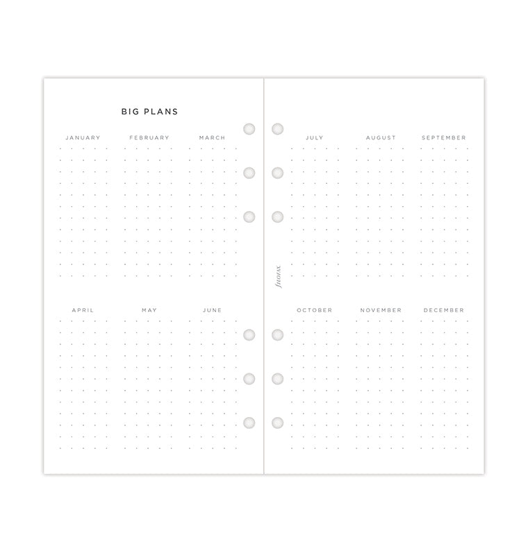 Minimal Kalender 1 Woche / 2 Seiten Personal 2024