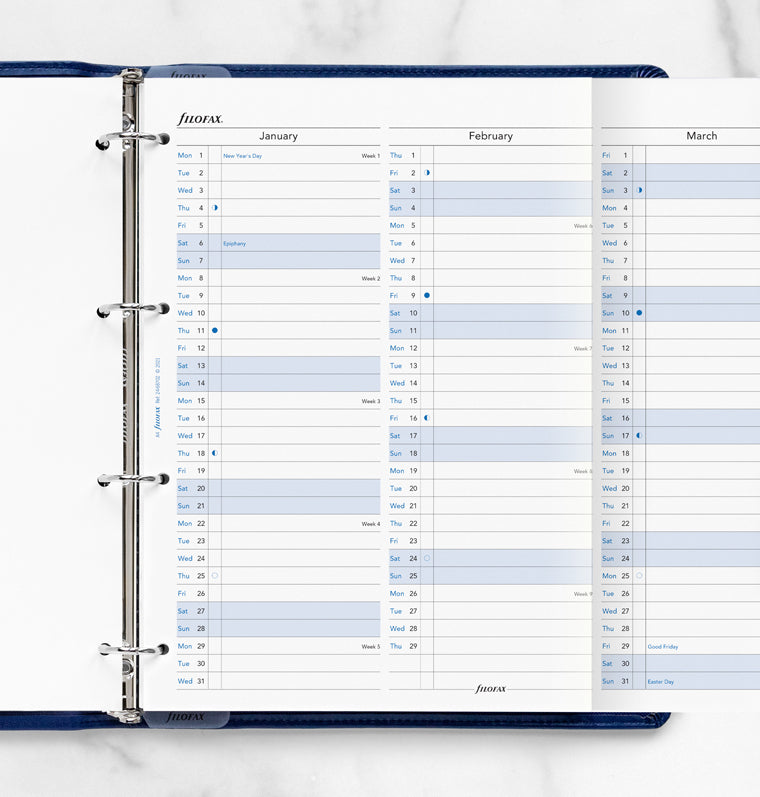 Insertions de planificateur quotidien personnel 2024 Inserts imprimés jour  par page pour Filofax, Agenda LV MM, Planificateur de taille personnelle  minimale -  Canada