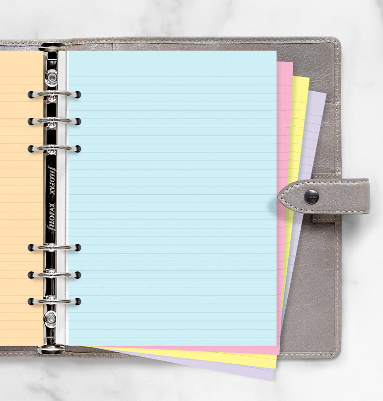 135 Feuilles Mobiles A5 Lignées - Papier 100g/m², Perforation 6 Anneaux, Compatible Filofax, Happy Planner - Pour Prise De Notes, Agendas - 1