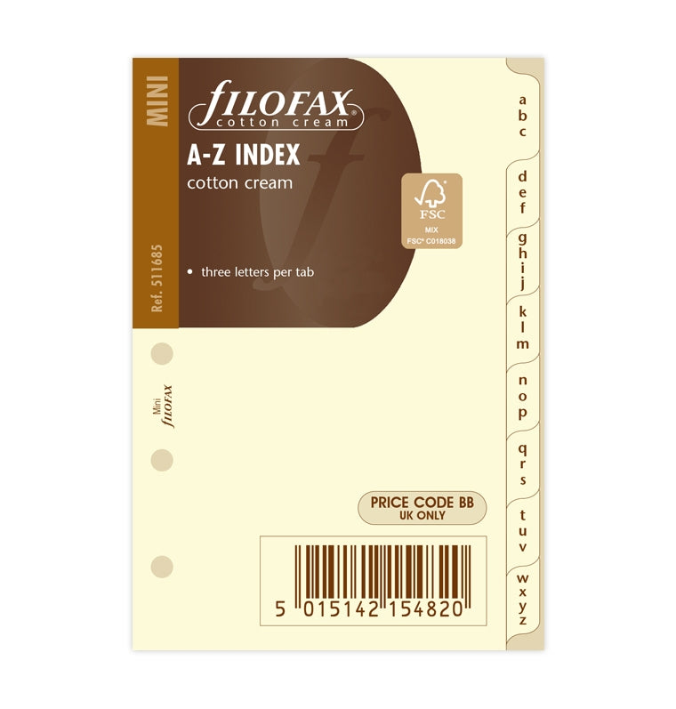 A-Z Register Cotton Cream - Mini