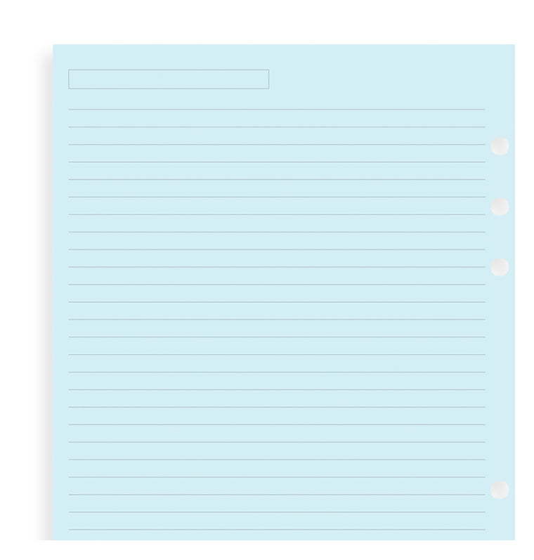 Notizpapier blau liniert - A5