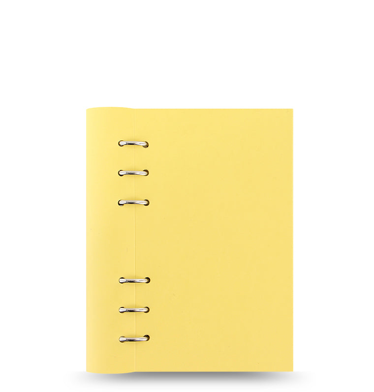 Clipbook Classic Pastels Personal Organiser Lemon