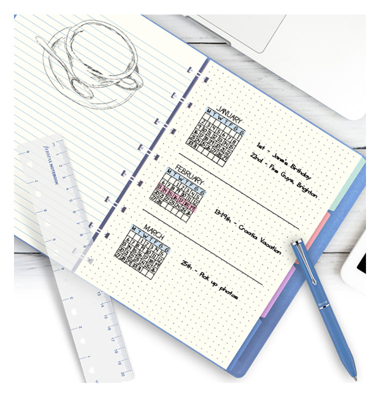 Filofax Notebooks punktkarierte Einlagen - Pocket