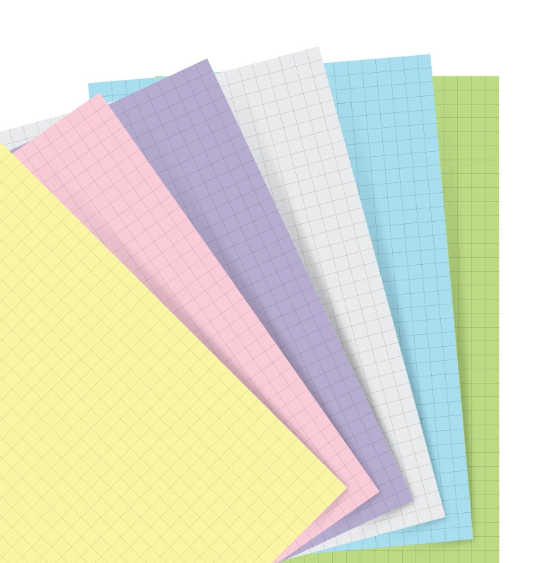 Filofax Notebook A5 Pastel karierte Einlagen 